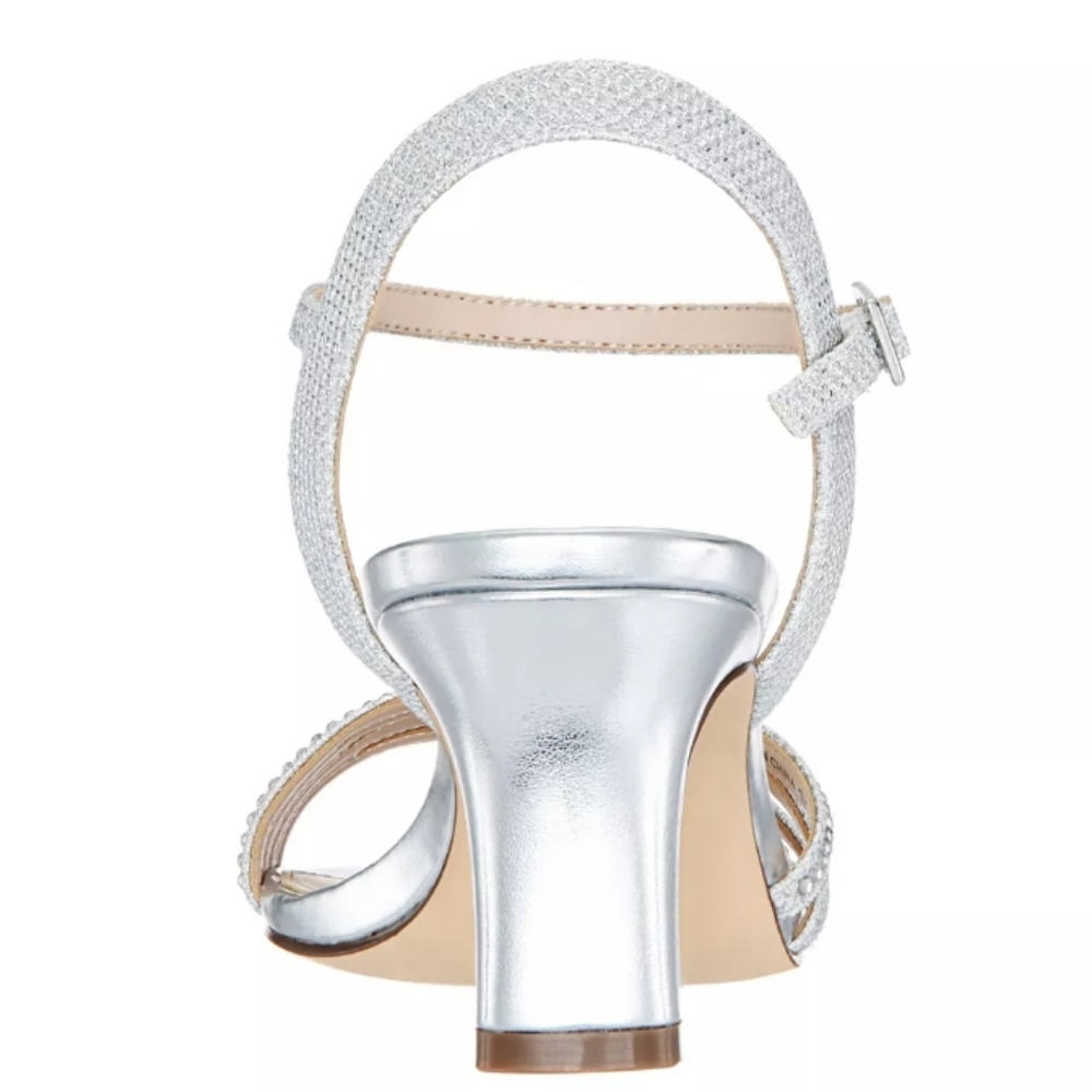 Nina Nelena Evening Sandals Silver 6 - Picture 2 of 8